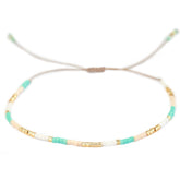 Bracelet Miyuki aux couleurs turquoise