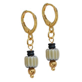 Gold earrings mystic soul black