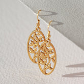 Gouden oorbellen tree of life