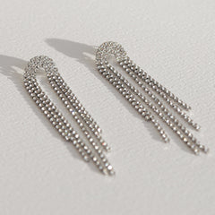 Boucles d'oreilles recouvertes de diamants ovales