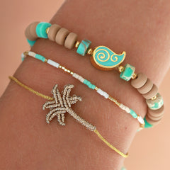 Bracelet palm champagne