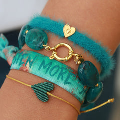 Bracelet pastille emerald