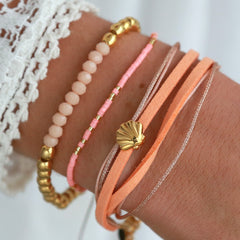 Bracelet miyuki neon coral