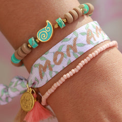 Brazalete paisley turquesa