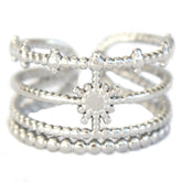Silver ring sun