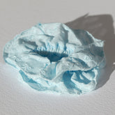 Scrunchie Stickerei blau