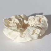 Scrunchie Broderie Satin Creme