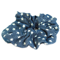 Vaqueros scrunchie estrellas denim oscuro