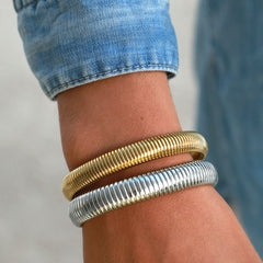 Brazalete elástico de oro