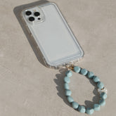 Telephone jewelry bowtie pearl blue