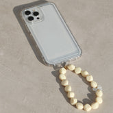 Telephone jewelry bowtie pearl cream