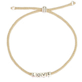 Pulsera del amor plata beige