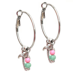 Zilveren hoops palm zomer