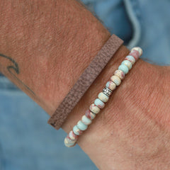 Armband ice blue for men