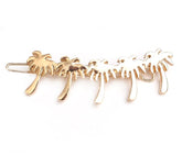 Palm hair clip gold