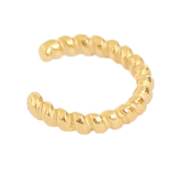 Earcuff dorado ondulado