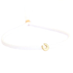 Brazalete para la buena suerte - oro blanco