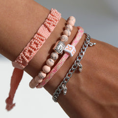 Moon and back & love love lot de 2 bracelets