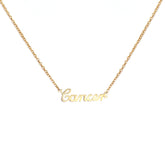 Gold necklace cancer