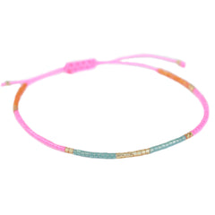 Brazalete Miyuki rosa menta