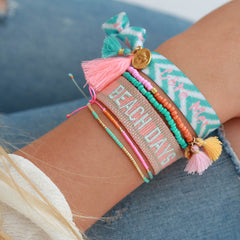 Brazalete Miyuki rosa menta