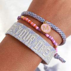 Gewebtes armband live your dream