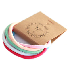 Pulsera elástico para el cabello dorada