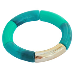 Bracelet penne marble green