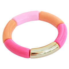 Bracelet penne pink orange