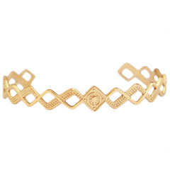 Gold bangle bracelet cosmic
