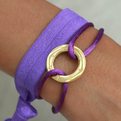 Brazalete círculo amor morado