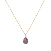 Gouden ketting gemstone amethyst