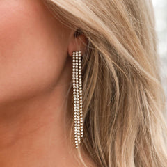 Mit Diamanten besetzte Goldohrringe