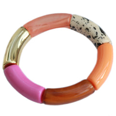 Armband penne splash orange pink
