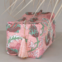 Tocador con estampado de bloques Fez Blossom peach M