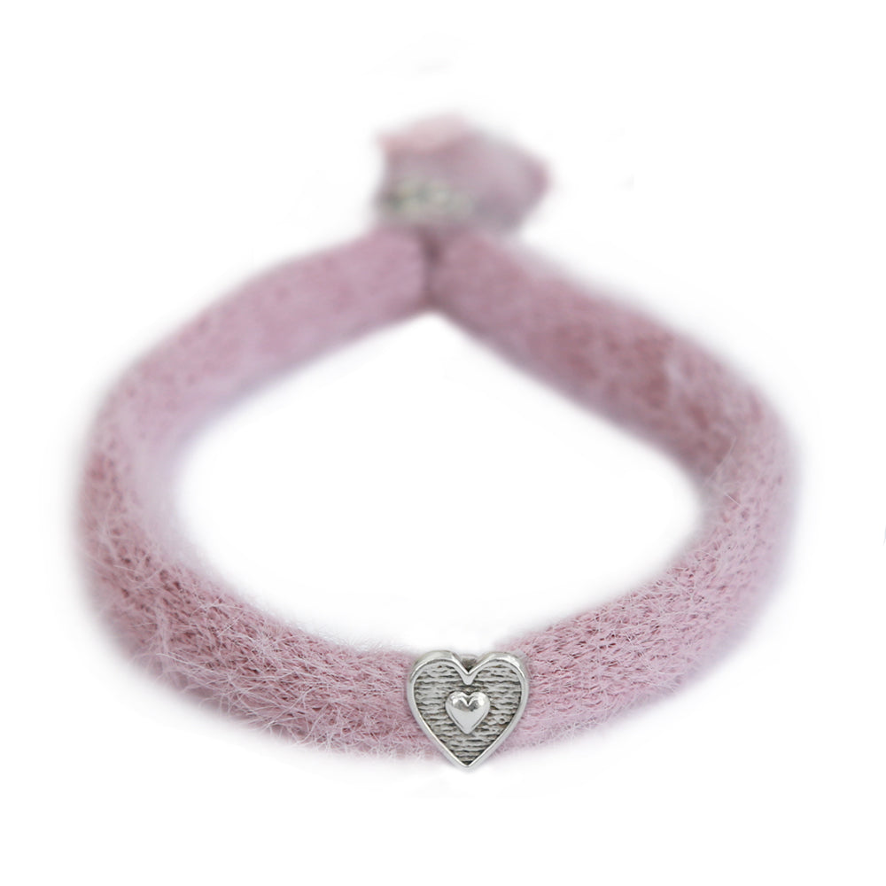 Pulsera de plata lavanda esponjosa