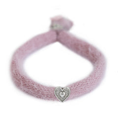 Pulsera de plata lavanda esponjosa