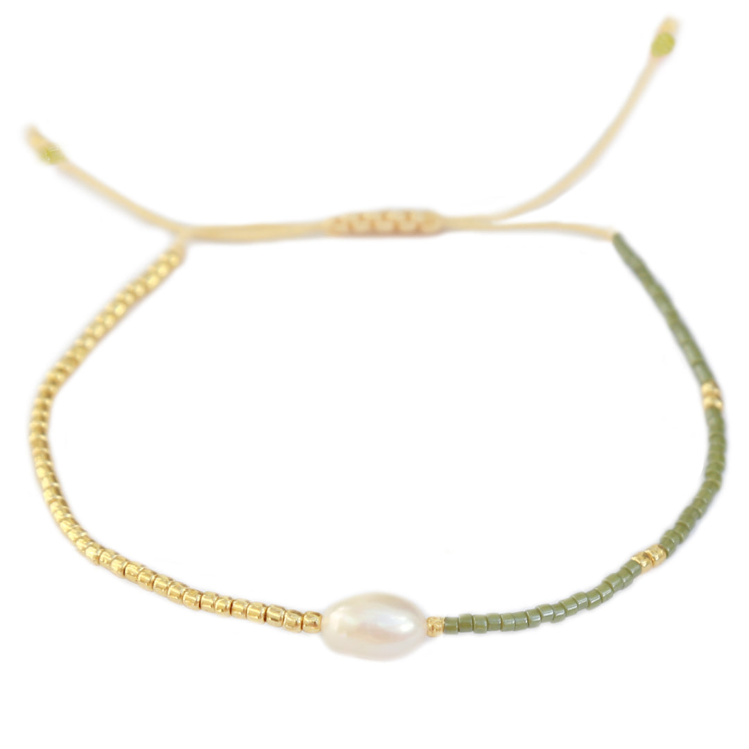 Armband miyuki parel green