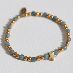 Armband Moraira ster blauwe steen