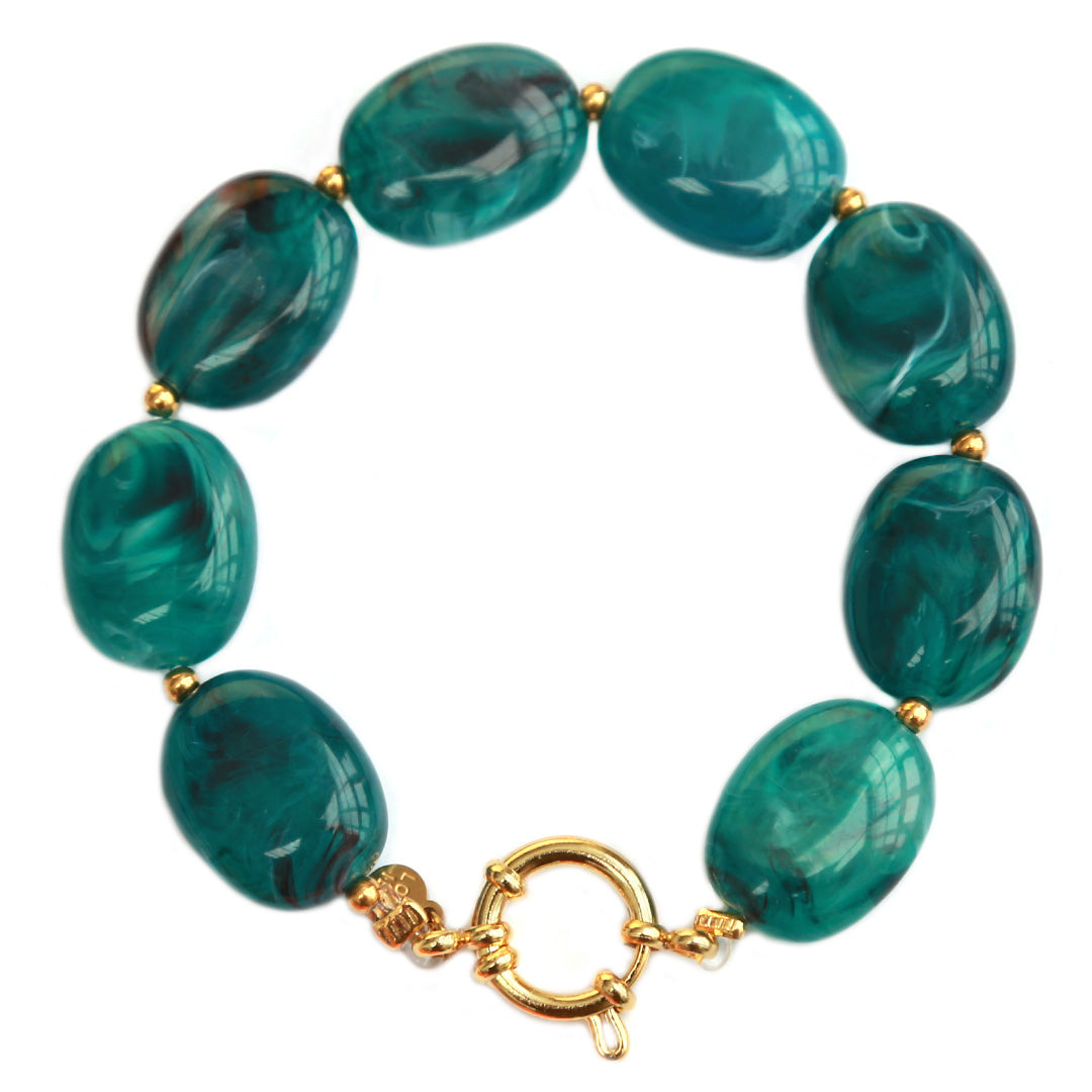 Armband pastille smaragd