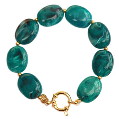 Armband pastille smaragd
