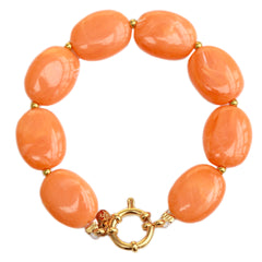 Bracelet pastille orange