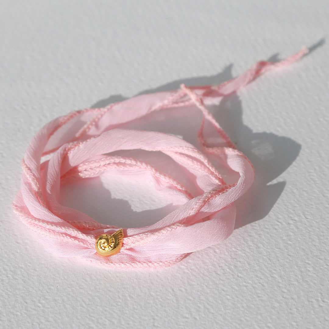 Pulsera Sari wrap rosa