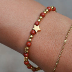 Armband Moraira Stern Brique Stein