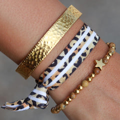 Bangle hammered goud
