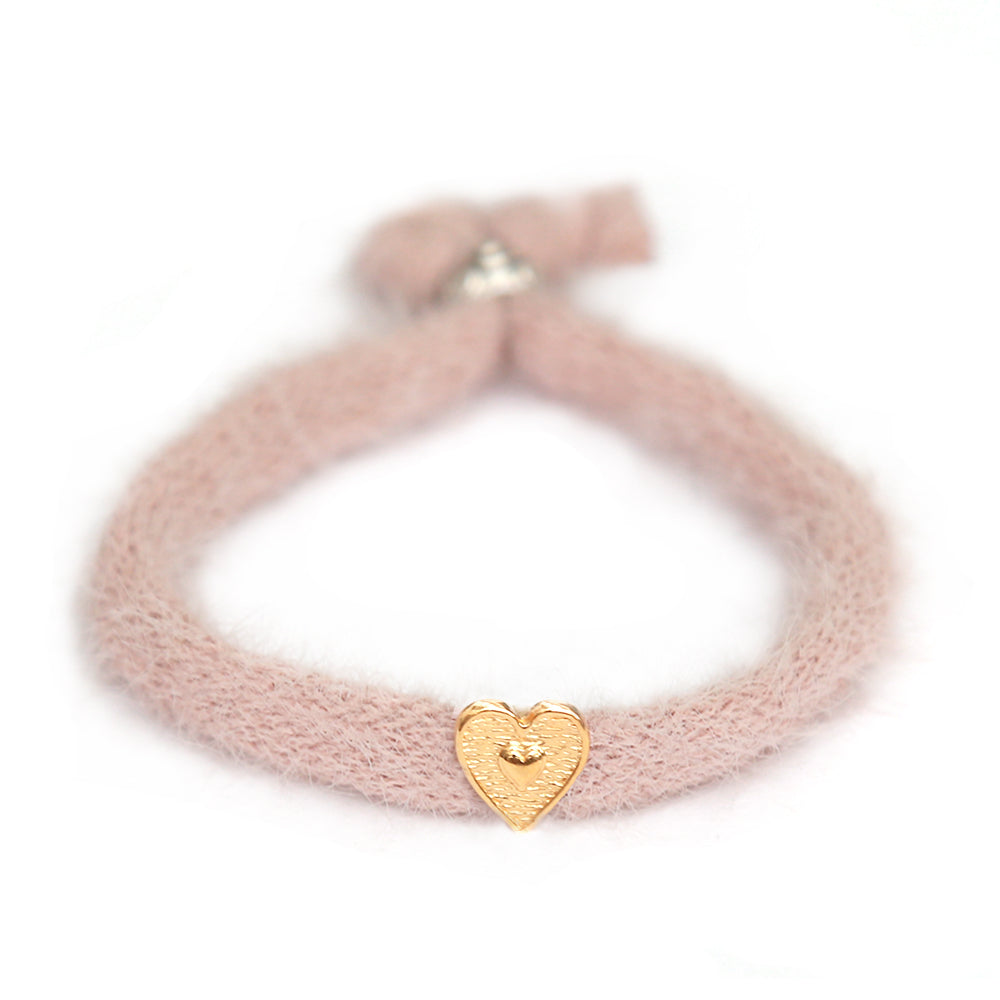 Pulsera esponjosa rosa viejo