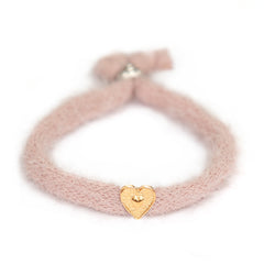 Pulsera esponjosa rosa viejo