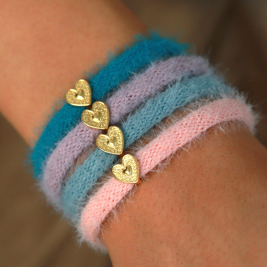 Pulsera lavanda esponjosa