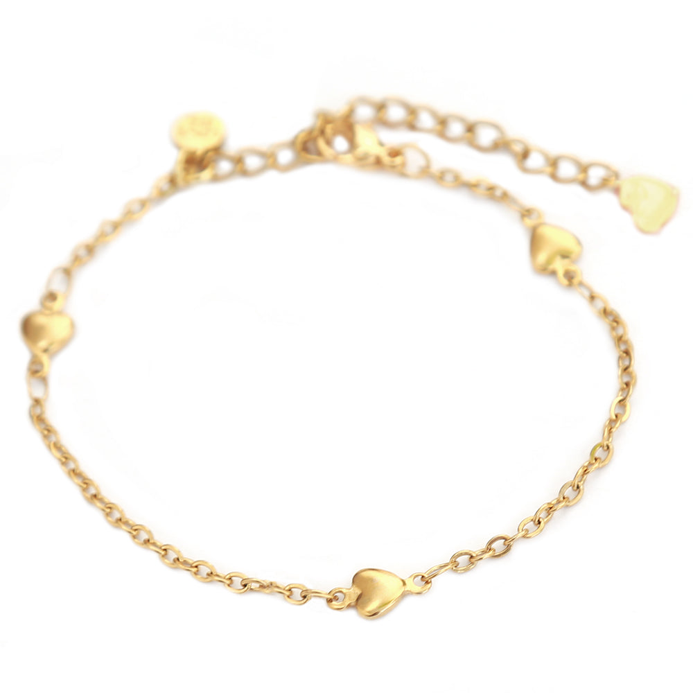 Gouden armband heart for you