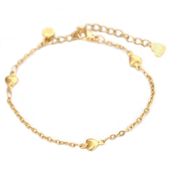 Gouden armband heart for you